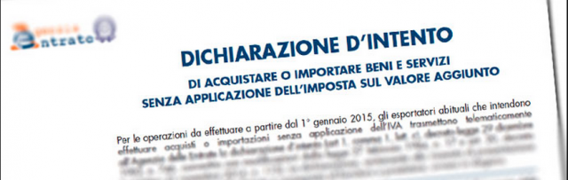 Dichiarazioni d’intento cosa sono e programma per la gestione